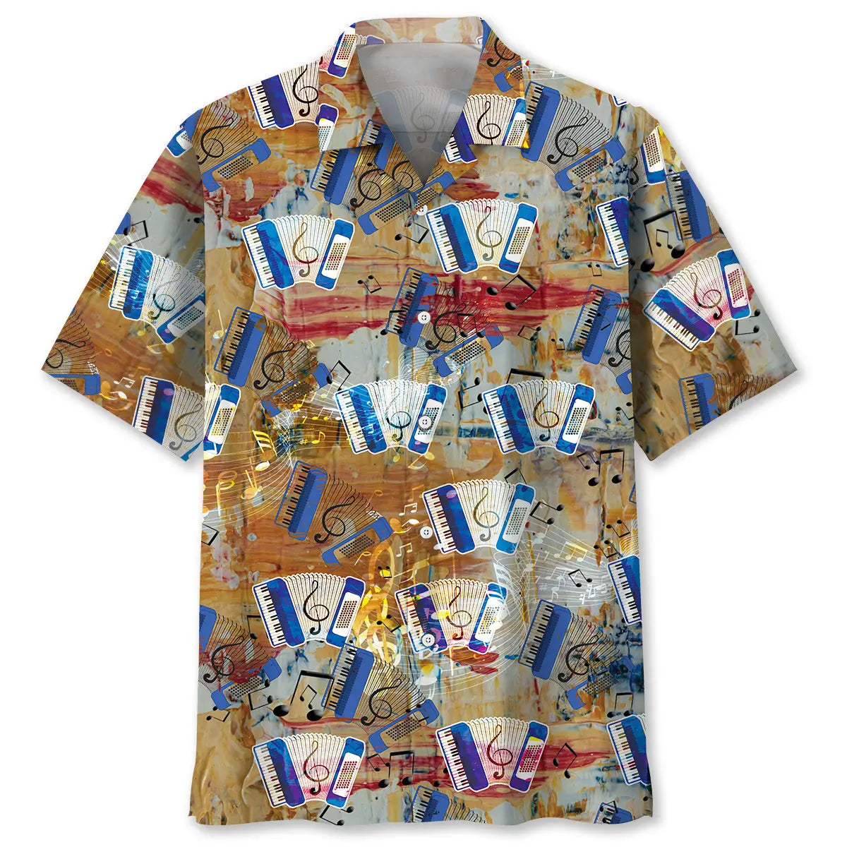 Hawaiian Shirt / Adults / S Retro Accordion Hawaiian Shirt