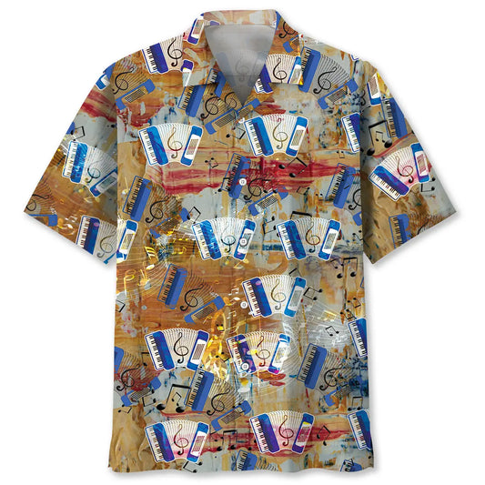 Hawaiian Shirt / Adults / S Retro Accordion Hawaiian Shirt