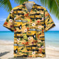 Retro Beach School Bus Hawaiian Shirt