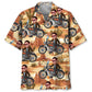 Retro Funny Motorcycle Custom Photo Face Hawaiian Shirt
