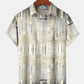 Retro Geometric Gradient Hawaiian Shirt