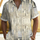Hawaiian Shirt / Adults / S Retro Geometric Gradient Hawaiian Shirt