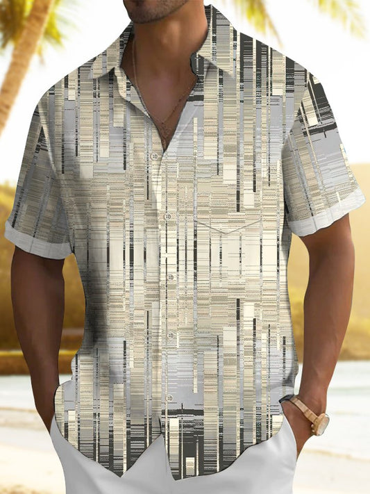 Hawaiian Shirt / Adults / S Retro Geometric Gradient Hawaiian Shirt