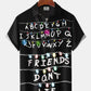 Hawaiian Shirt / Adults / S Retro Letters Light Up Friends Don't Lie Hawaiian Shirt