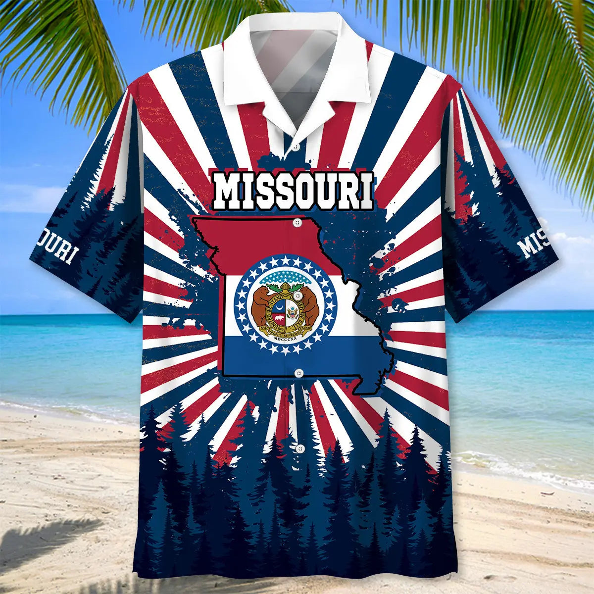 Retro Missouri Hawaiian Shirt