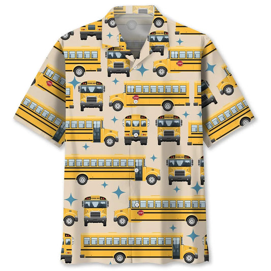 Hawaiian Shirt / Adults / S Retro School Bus Hawaiian Shirt