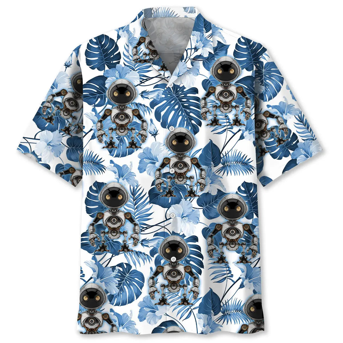 Hawaiian Shirt / Adults / S Robotic Hawaiian Shirt