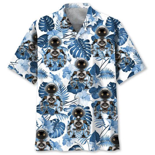 Hawaiian Shirt / Adults / S Robotic Hawaiian Shirt
