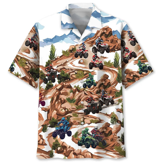 Hawaiian Shirt / Adults / S Rocky Mountain ATV Motocross Off Road Hawaiian Shirt