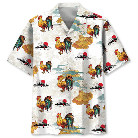 Hawaiian Shirt / Adults / S Rooster Hawaiian Shirt