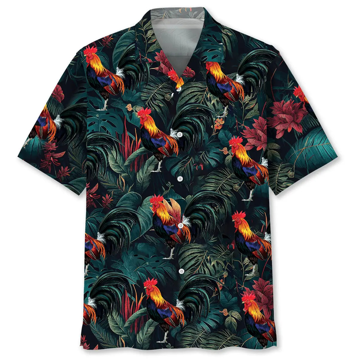Hawaiian Shirt / Adults / S Rooster Tropical Hawaiian Shirt
