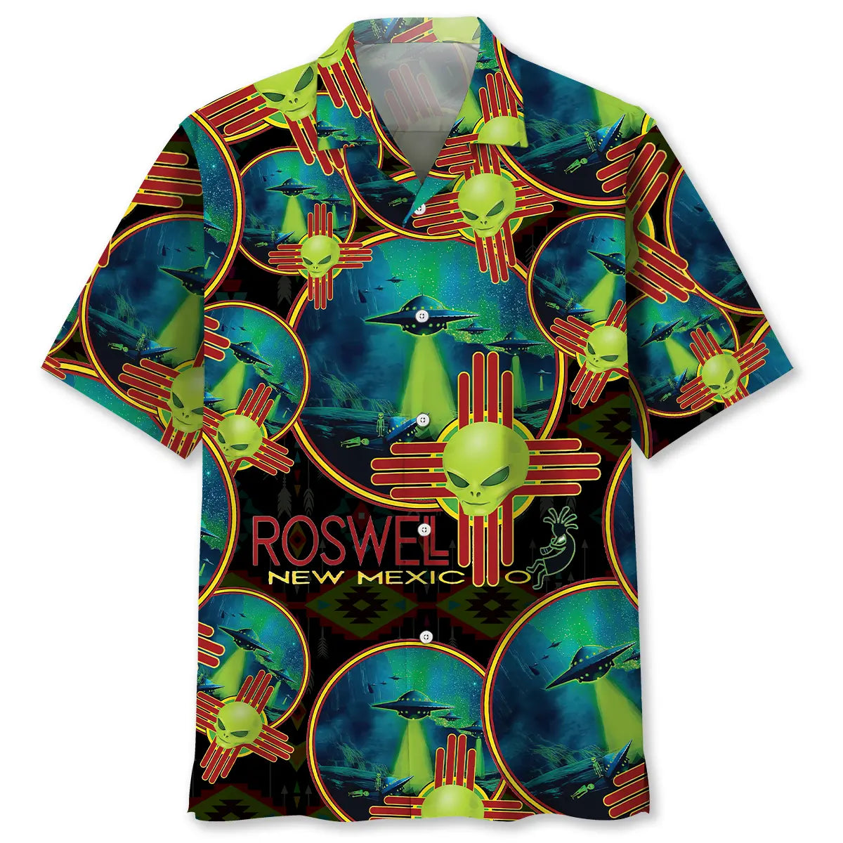 Hawaiian Shirt / Adults / S Rosswell of New Mexico Hawaiian Shirt