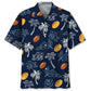 Hawaiian Shirt / Adults / S Rugby Blue Hibiscus Hawaiian Shirt