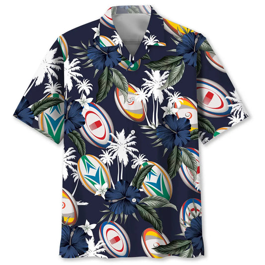 Hawaiian Shirt / Adults / S Rugby Tropical Nature Hawaiian Shirt