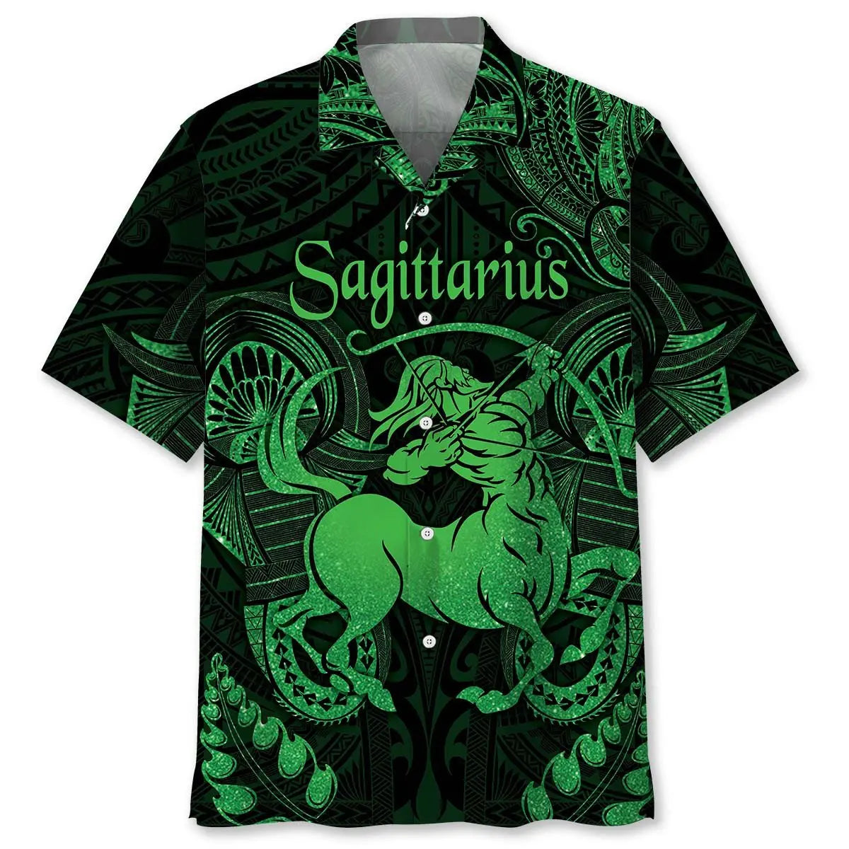 Hawaiian Shirt / Adults / S Sagittarius Zodiac Polynesian Hawaiian Shirt