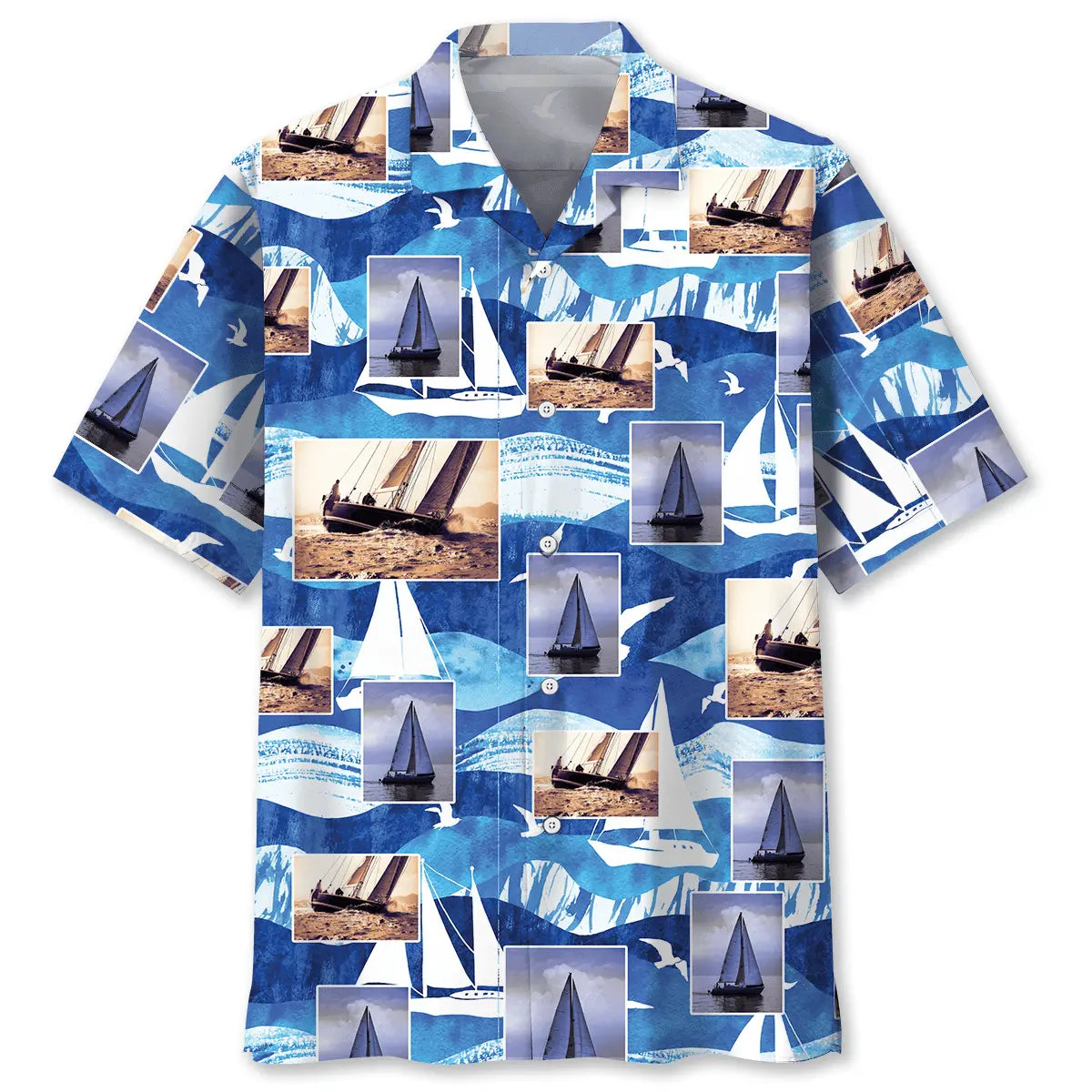 Hawaiian Shirt / Adults / S Sailboat Aventure Hawaiian Shirt