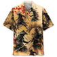 Hawaiian Shirt / Adults / S Samurai Under The Moonlight Hawaiian Shirt
