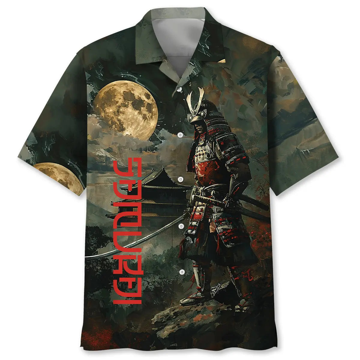 Hawaiian Shirt / Adults / S Samurai Warrior Hawaiian Shirt