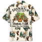 Hawaiian Shirt / Adults / S Sasquatch Camp Fire Drinking Team Hawaiian Shirt