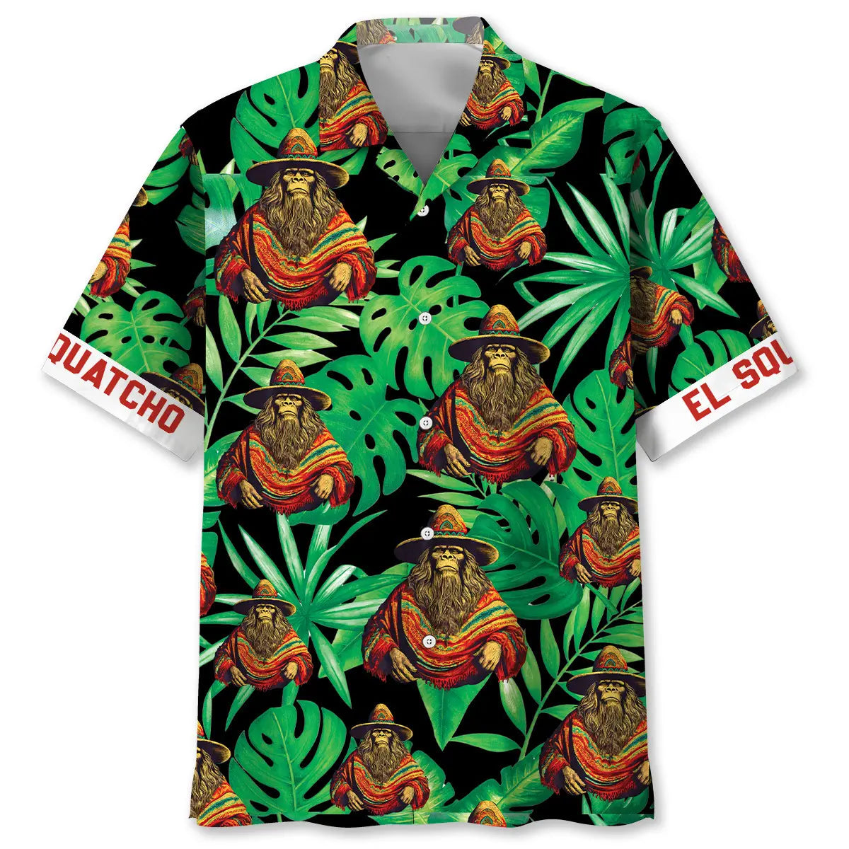 Hawaiian Shirt / Adults / S Sasquatch Poncho Hawaiian Shirt