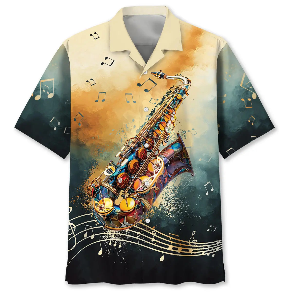 Hawaiian Shirt / Adults / S Saxophone Vintage Hawaiian Shirt