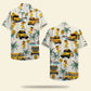 Hawaiian Shirt / Adults / S School Bus Drive Duck Pattern Unisex Hawaiian Shirt Aloha Shirt