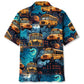 School Bus Halloween Night Hawaiian Shirt