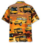 School Bus Sunset Hawaiian Shirt