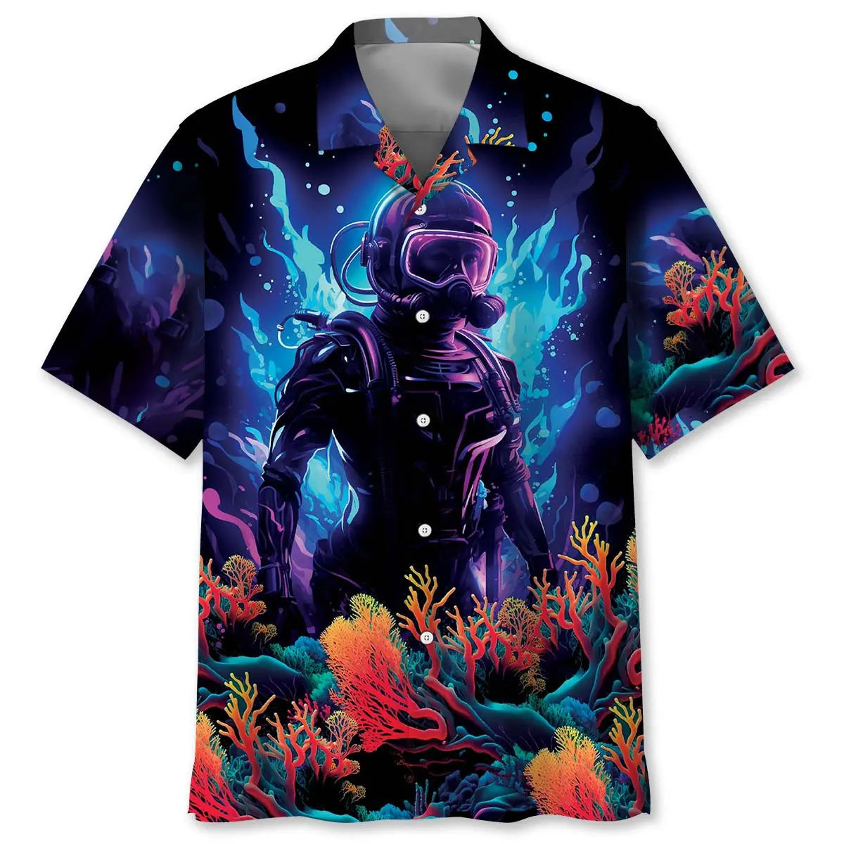 Hawaiian Shirt / Adults / S Scuba Diving Art Hawaiian Shirt