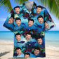 Scuba Diving Custom Photo Hawaiian Shirt