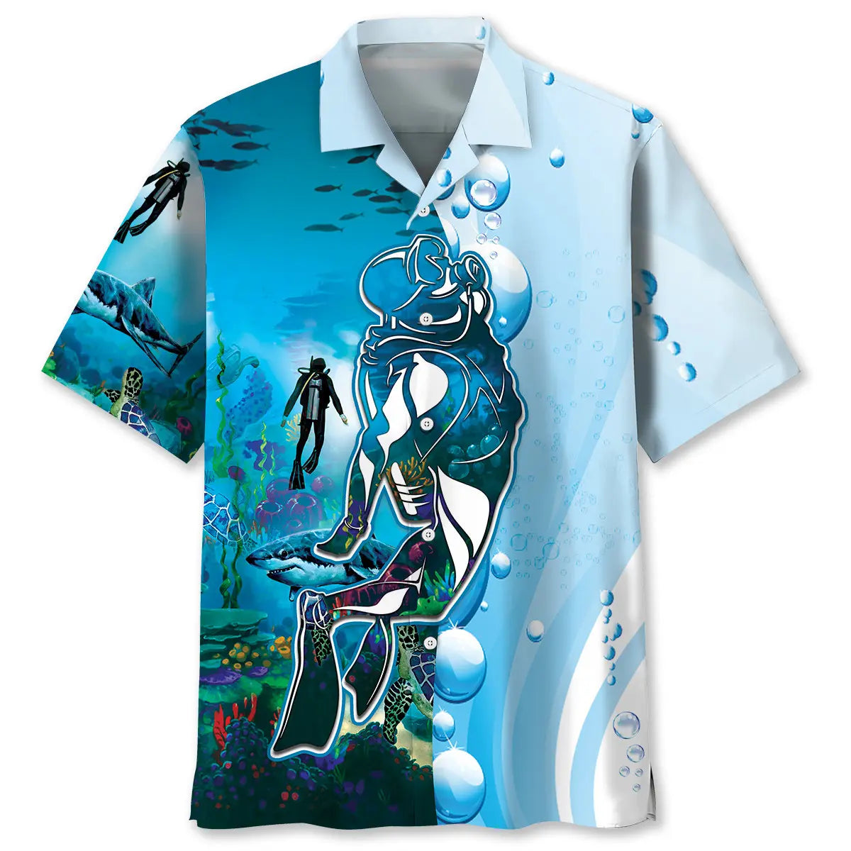 Hawaiian Shirt / Adults / S Scuba Diving Discovery Ocean Hawaiian Shirt