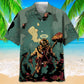 Scuba Diving Gray Hawaiian Shirt