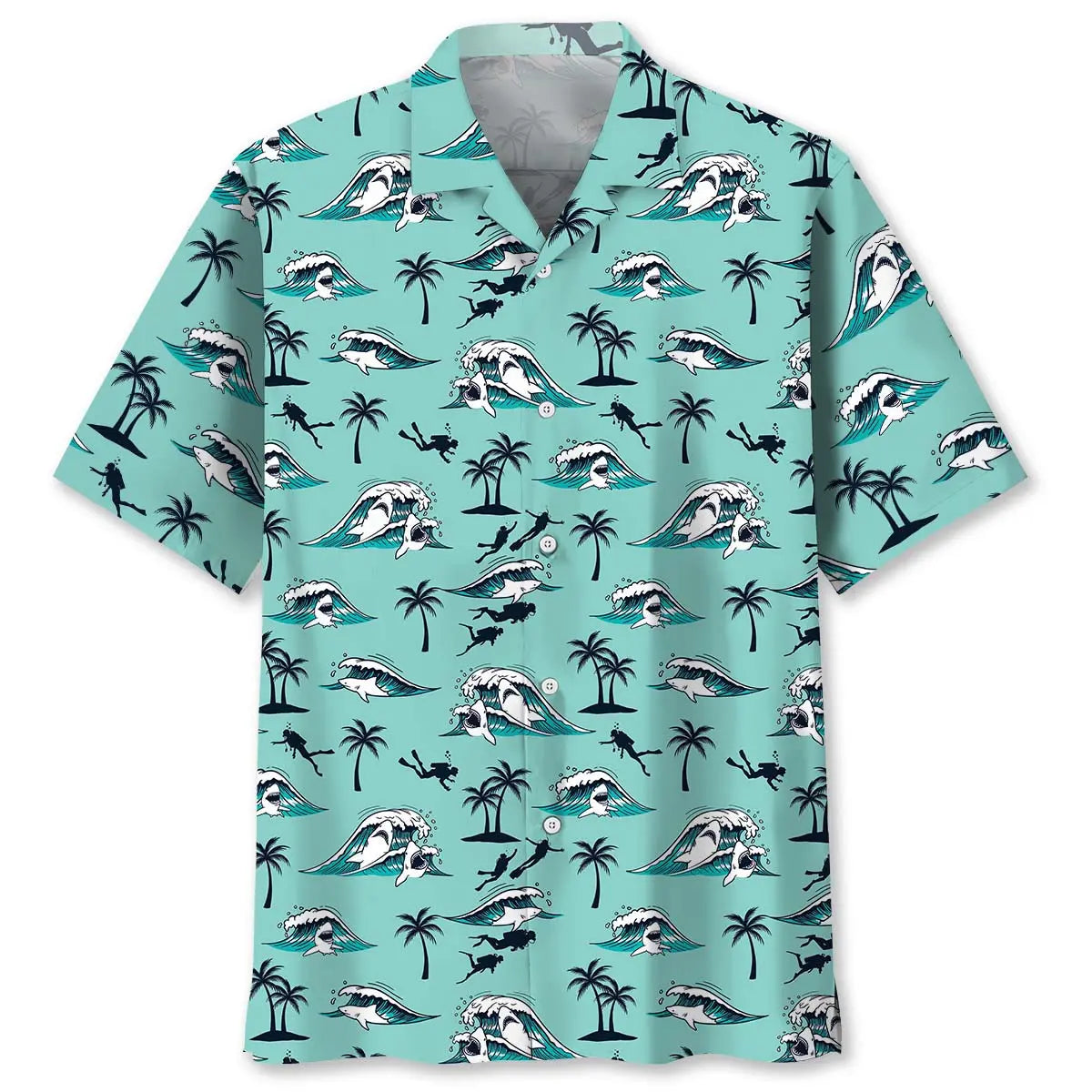 Hawaiian Shirt / Adults / S Scuba Diving Island Hawaiian Shirt