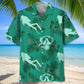 Scuba Diving Kelly Green Hawaiian Shirt