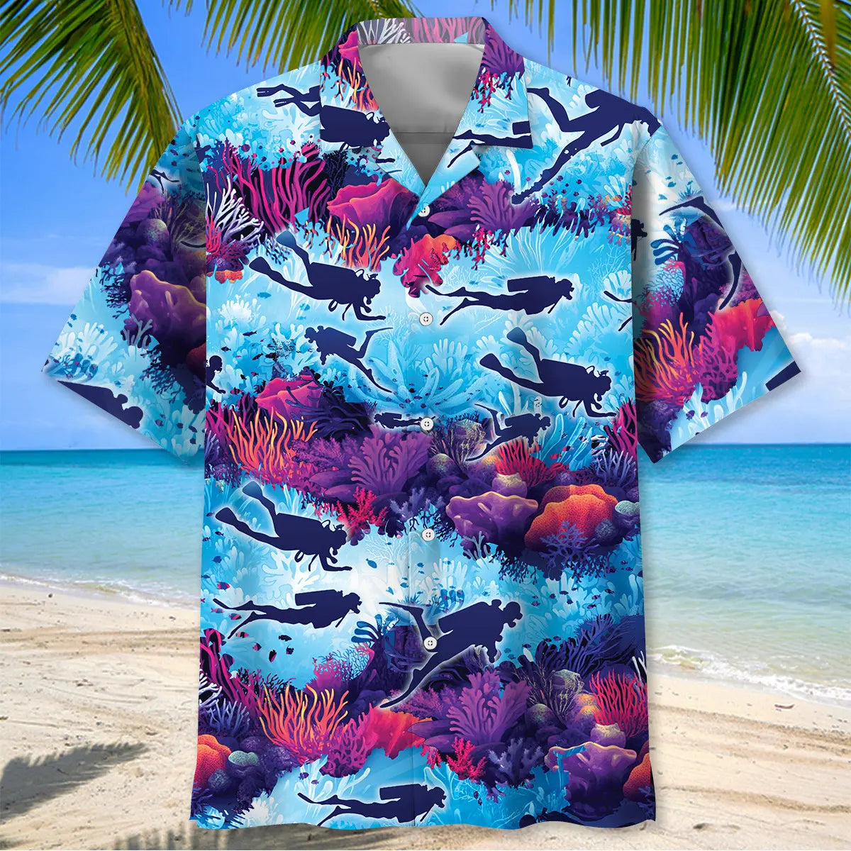 Scuba Diving Reef Explorer Hawaiian Shirt