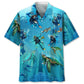 Hawaiian Shirt / Adults / S Scuba Diving Turtle Hawaiian Shirt