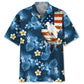 Hawaiian Shirt / Adults / S Scuba Diving Usa Blue Tropical Hawaiian Shirt