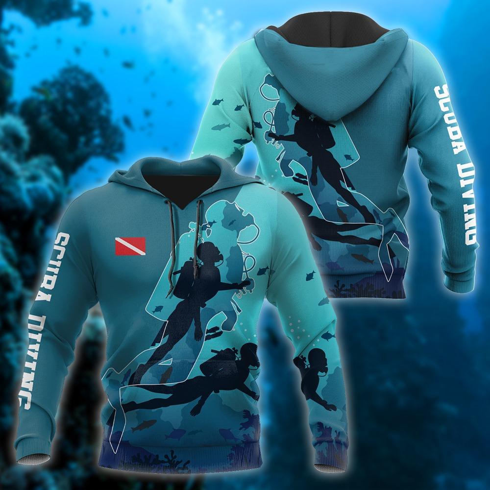 Scuba Diving Ocean Life Passion - 3D Hoodie