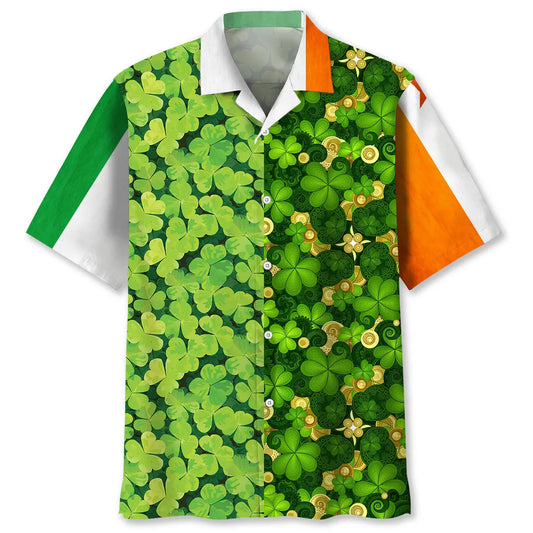 Hawaiian Shirt / Adults / S Shamrock Irish St.Patrick Day Hawaiian Shirt