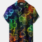Hawaiian Shirt / Adults / S Shamrock Neon Gradient St. Patrick's 3D Hawaiian Shirt