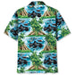 Shark Monster Truck Beach Hawaiian Shirt