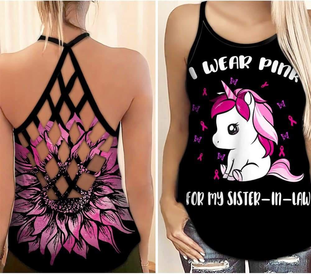 Breast Cancer Awareness My Sister In Law – Hollow Tank Top