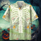 Skeleton Guitar Pattern Hawaiian Shirt
