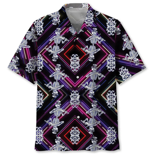 Hawaiian Shirt / Adults / S Skeleton Violin Hawaiian Shirt