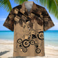 Skeletons Dirt Bike Race Hawaiian Shirt