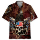 Hawaiian Shirt / Adults / S Skull Eagle Hawaiian Shirt