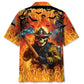 Skull Firefighter Halloween Hawaiian Shirt