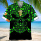 Skull Green St.Patrick Day Hawaiian Shirt