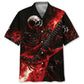 Hawaiian Shirt / Adults / S Skull Guitar Fire Hawaiian Shirt