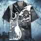 Skull Guitar Gothic Rock Style Hawaiian Shirt
